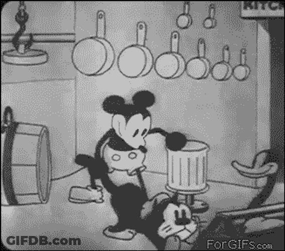 Mickey Mouse Steamboat Willie Cartoon GIF