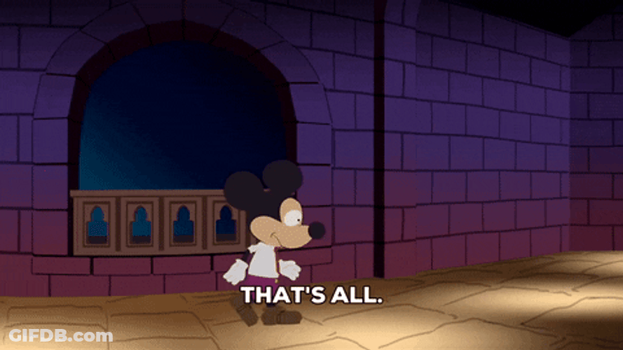 Mickey Mouse That's All Door Opening GIF
