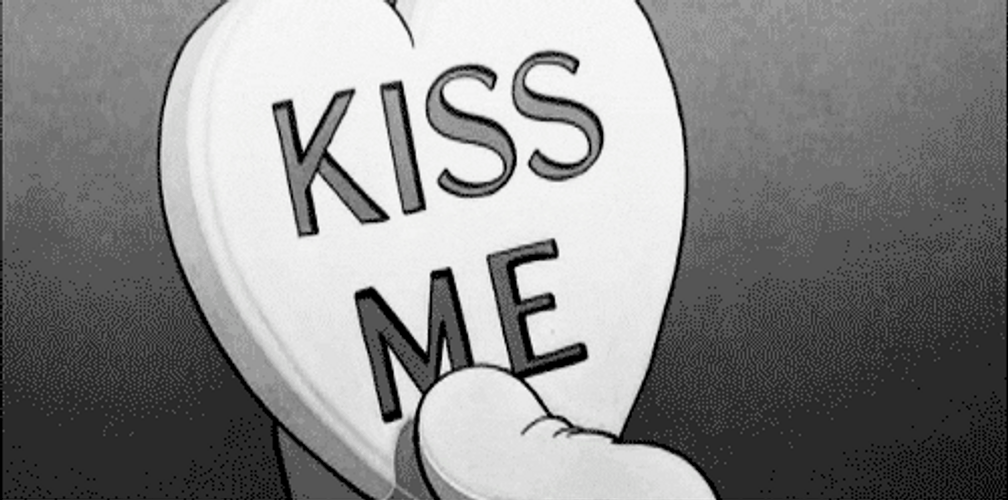 Mickey Mouse Wants Kiss From Minnie Mouse GIF