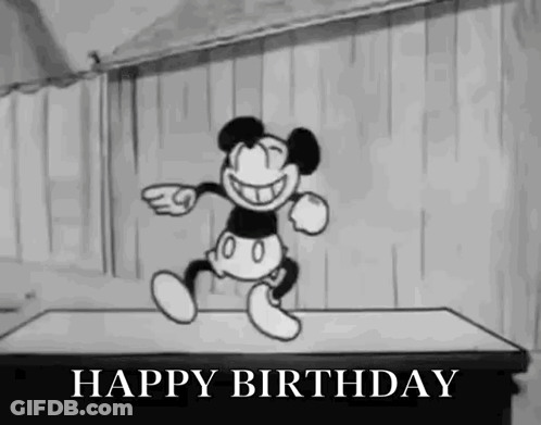 Mickey Mouse Waving At Steering Wheel GIF