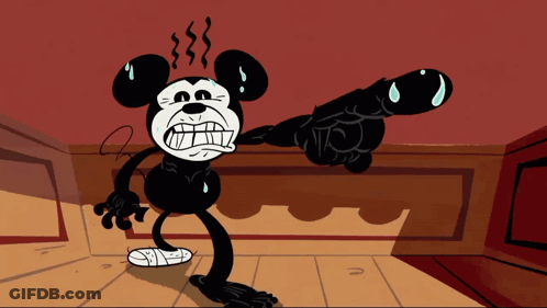 Mickey Mouse With Bandage GIF