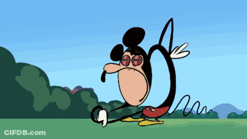 Mickey Mouse With Huge Nose GIF