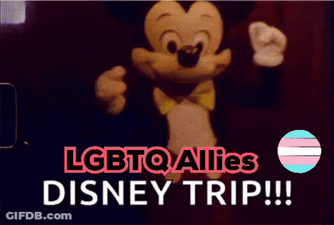 Mickey Mouse With LGBTQ Allies Disney Trip GIF
