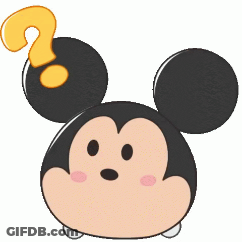Mickey Mouse With Question Mark GIF