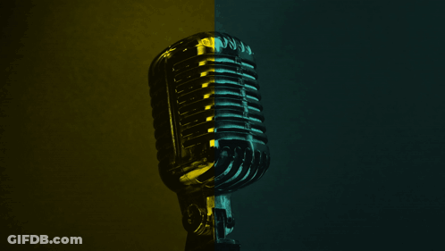 Microphone Saying Radio Cricko GIF