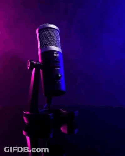 Microphone With Happy New Year GIF