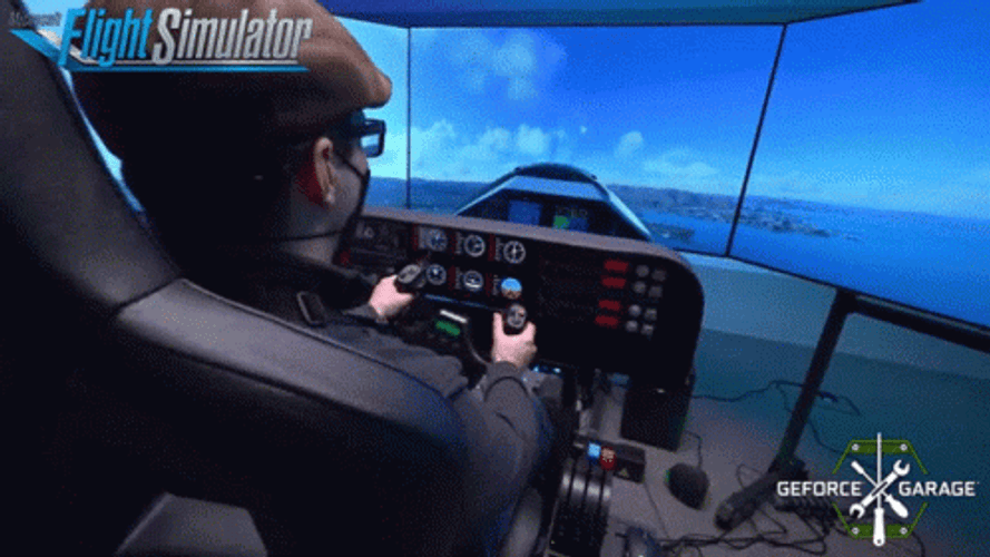 Microsoft Flight Simulator Pilot Cockpit GIF