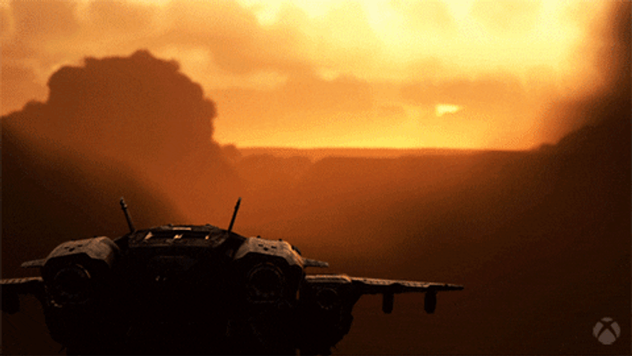 Microsoft Flight Simulator Sunset GIF