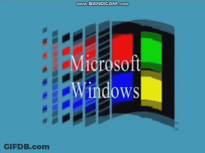 Microsoft Windows Logo Year 2000 GIF