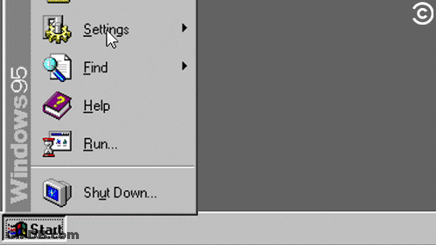 Microsoft Windows Shutdown Error GIF