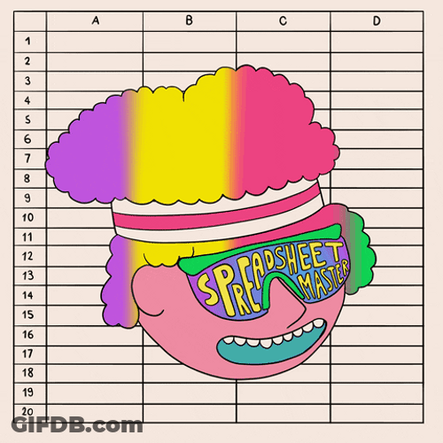 Microsoft Windows Spreadsheet GIF