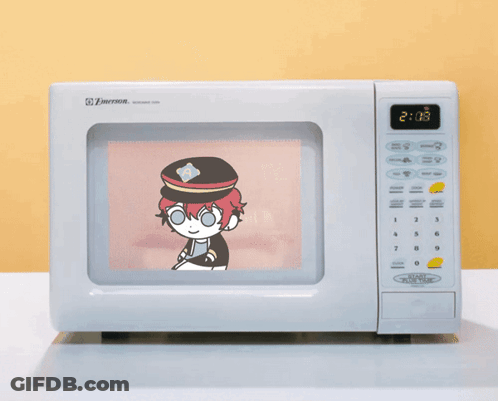 Microwave Display Showing 2:08 GIF