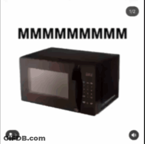 Microwave Saying Mmmmmmmm GIF