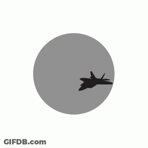 Mid-Bay Air Force Logo With Fighter Jet GIF