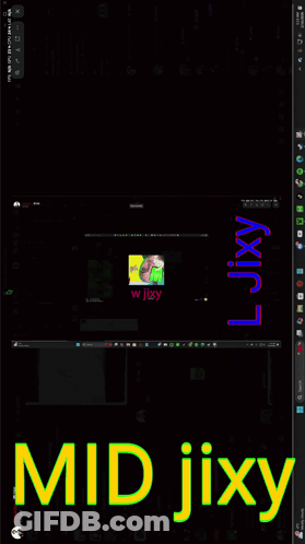 Mid Jixy Text On Computer Screen GIF