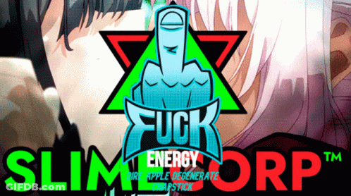 Middle Finger Poster Saying Fuck Energy GIF