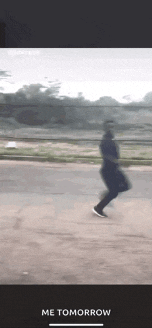 Middle Finger Running Away GIF