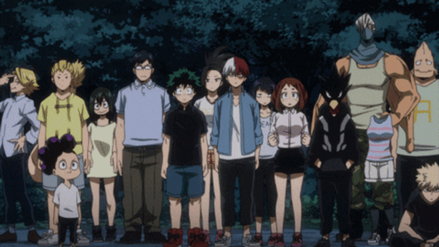 Midoriya And Other Characters GIF