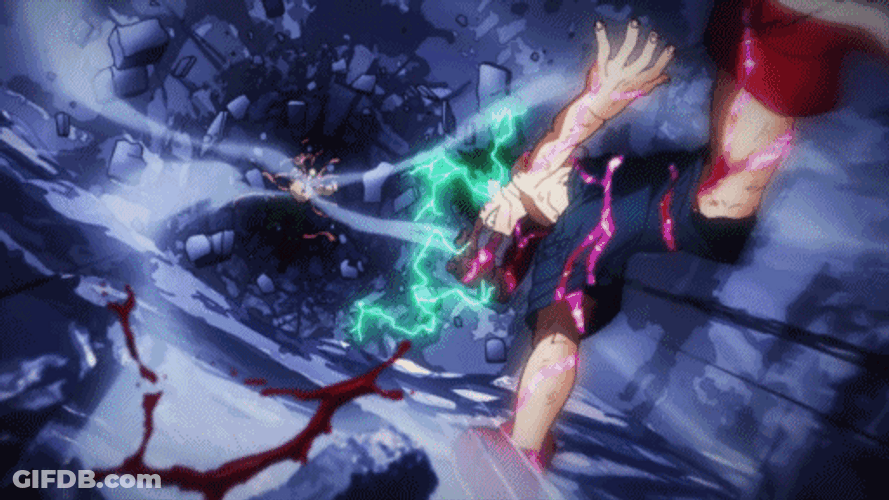Midoriya Attacking An Enemy GIF