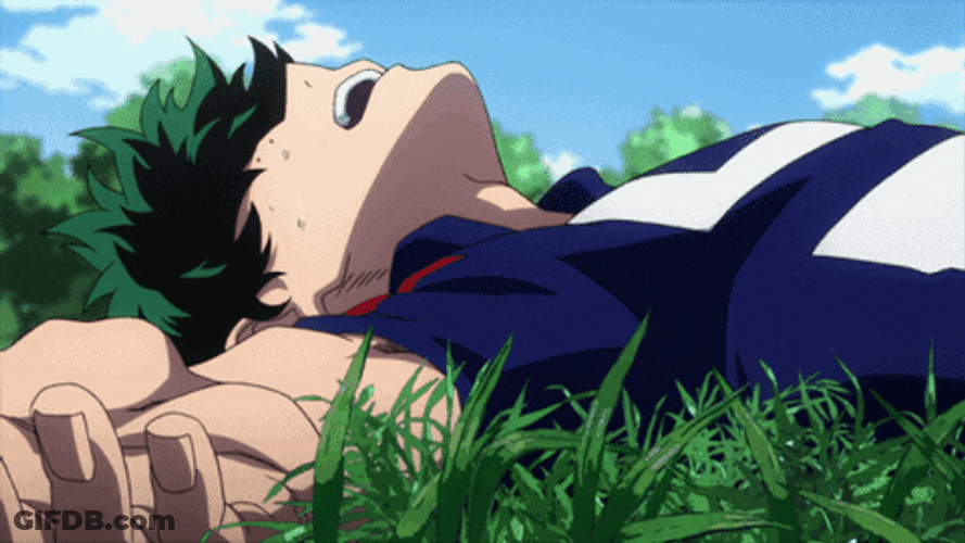 Midoriya Heavy Breathe GIF