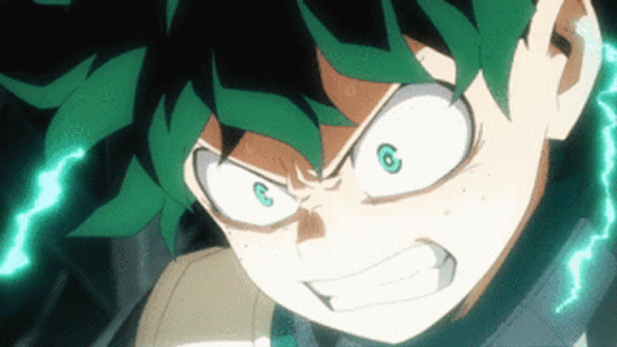 Midoriya In Anger Full Force GIF