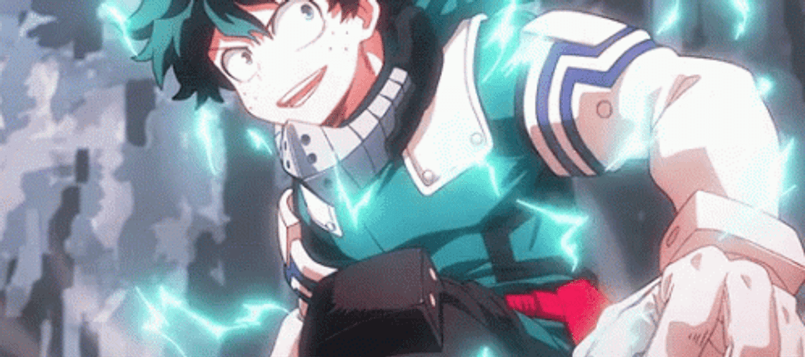 Midoriya Looking Sideways GIF