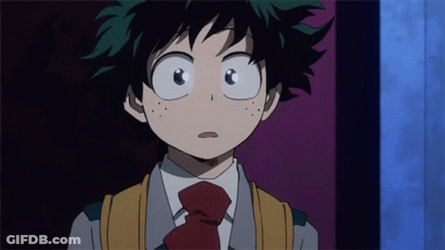 Midoriya Wearing Uniform GIF