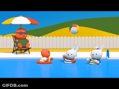 Miffy Miffy Pool GIF