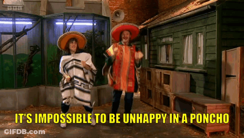Mighty Boosh Poncho GIF