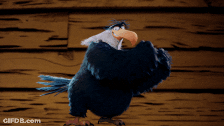 Mighty Eagle Dancing Angry Birds GIF