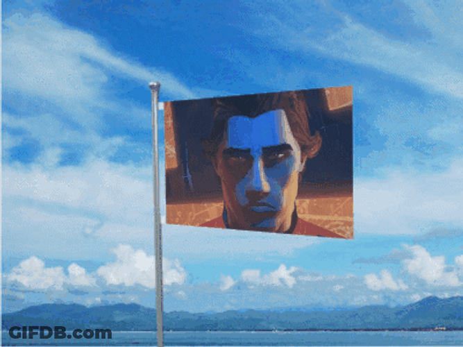 Miguel O'hara Flag GIF