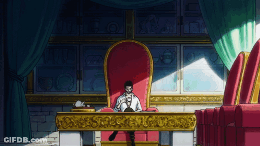 Mihawk Pink Feathers GIF