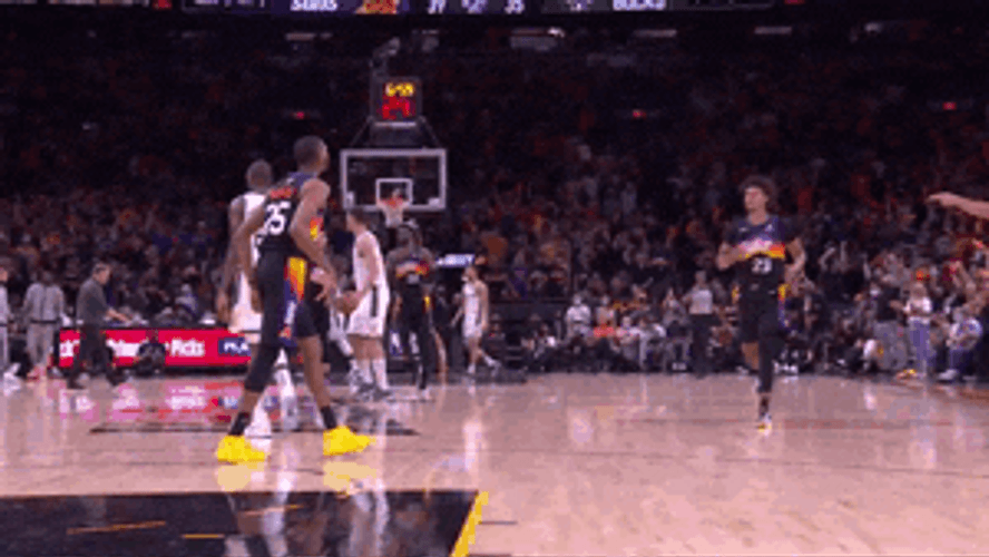 Mikal Bridges High Five NBA Finals GIF