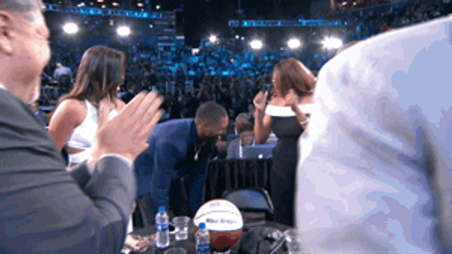 Mikal Bridges NBA Draft Pick Hugs GIF
