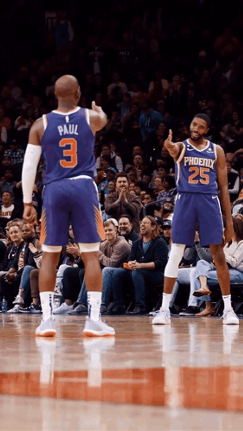 Mikal Bridges Playful Thumbs Up GIF