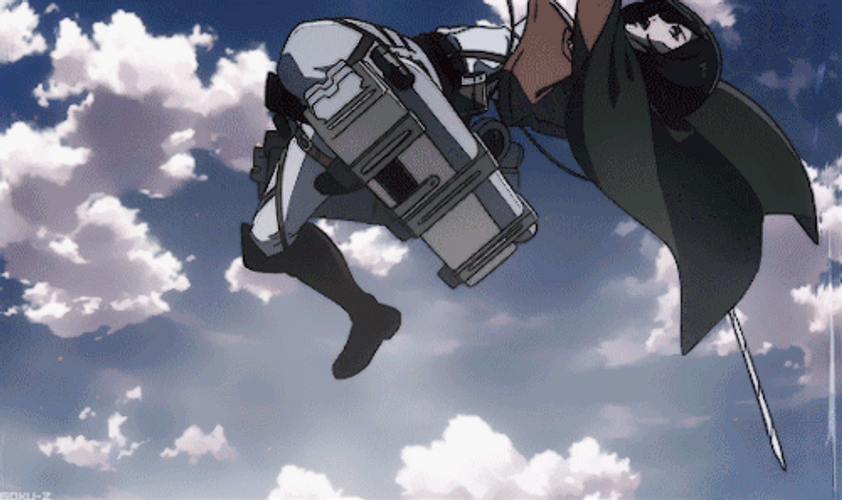 Mikasa Ackerman Blood Bath GIF