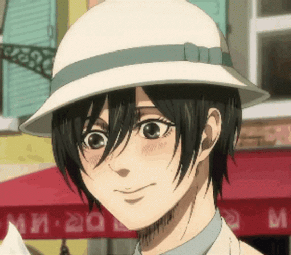 Mikasa Ackerman Blushing GIF