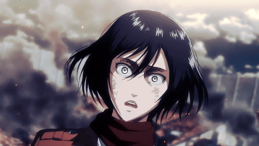 Mikasa Ackerman In Rage GIF