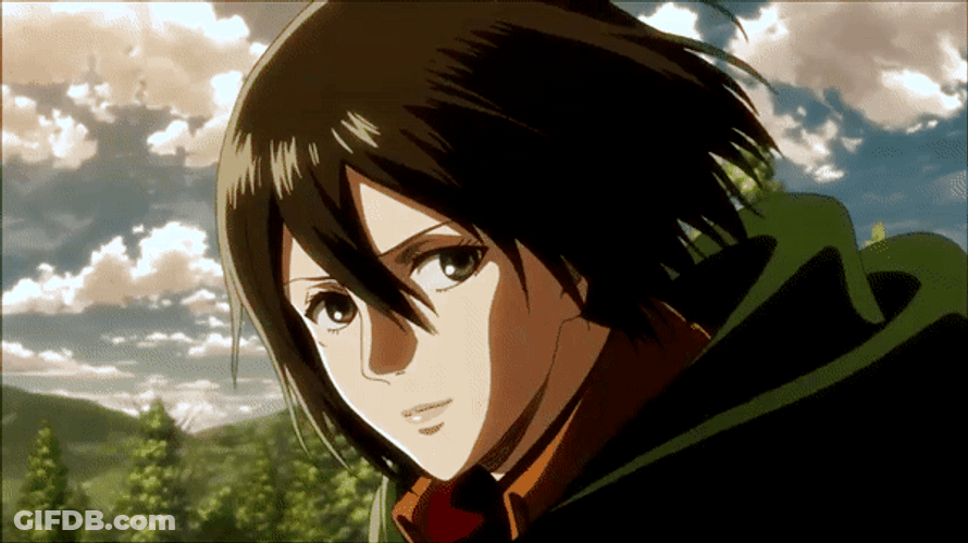 Mikasa Ackerman In The Woods GIF