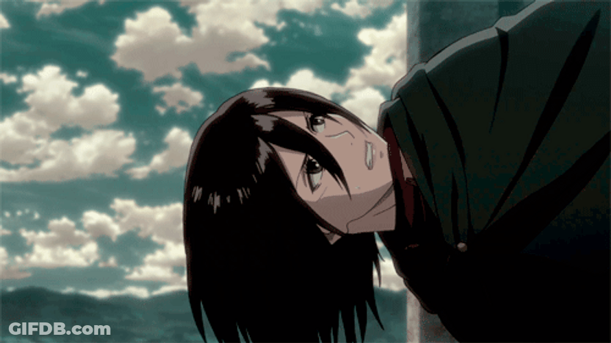 Mikasa Ackerman Looking Out GIF