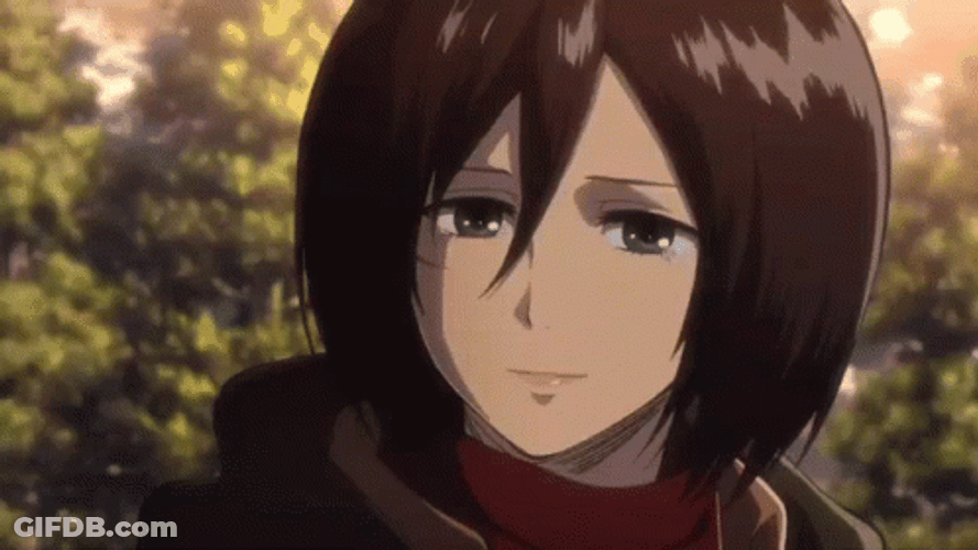 Mikasa Ackerman Smiling GIF