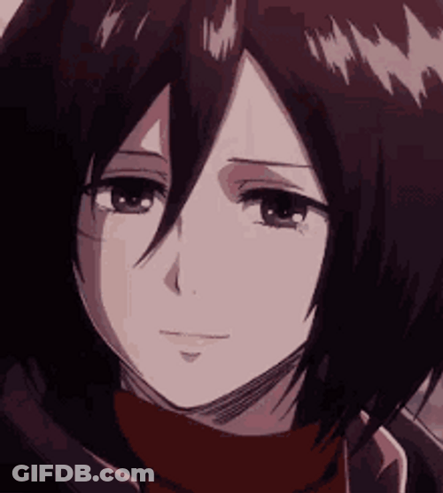 Mikasa Ackerman Smiling Softly GIF