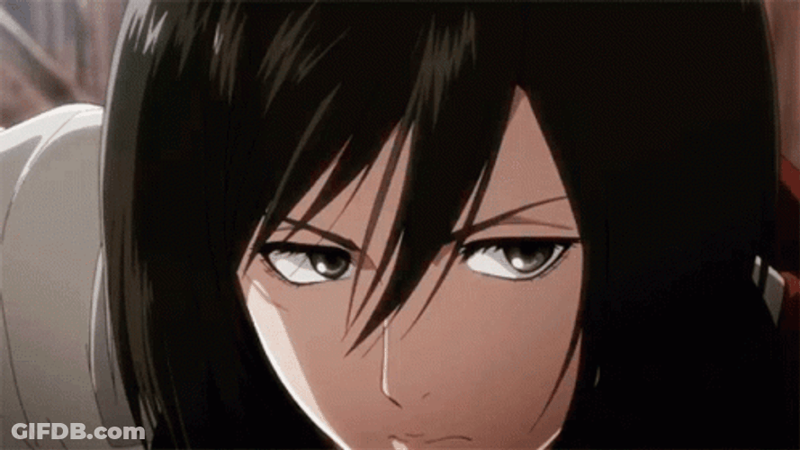 Mikasa Ackerman Throwing Someone Away GIF