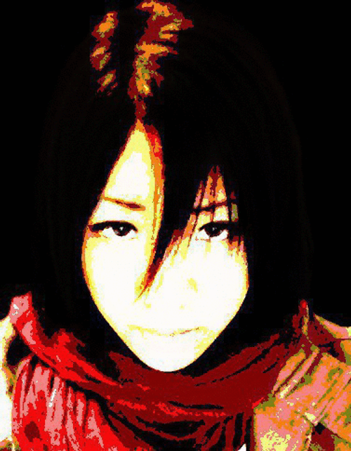 Mikasa Cosplayer Sparkling GIF