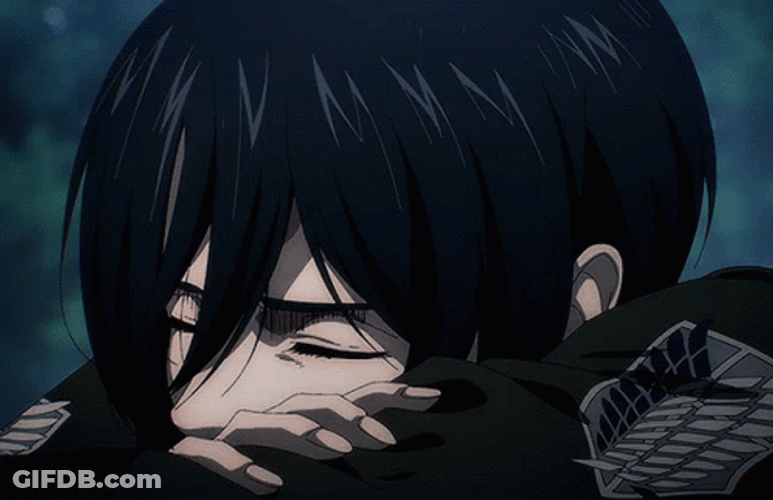 Mikasa Taking A Nap GIF
