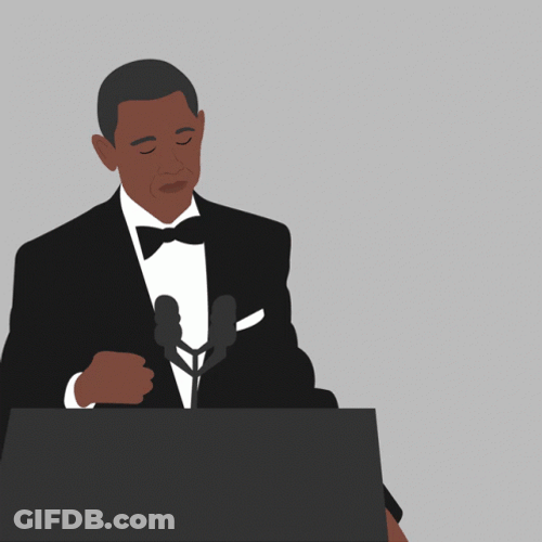 Mike Drop Animated Barack Obama GIF