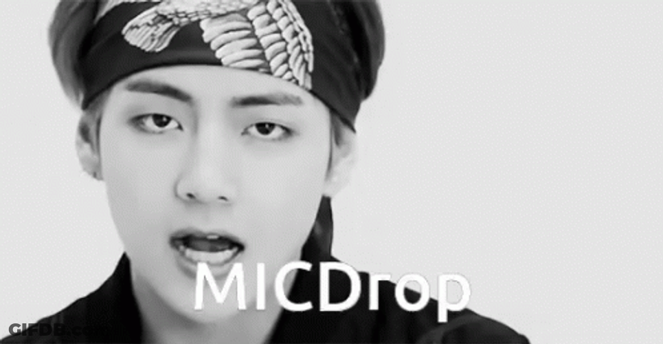 Mike Drop V BTS Mic Drop Part GIF