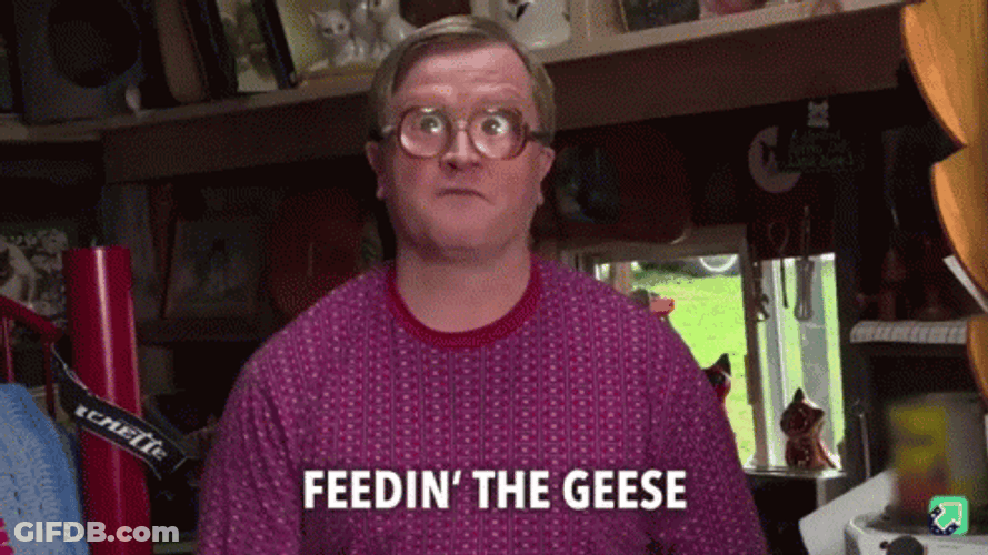 Mike Feeding The Geese Trailer Park Boys GIF
