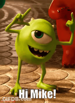 Mike From Monsters Inc Saying Hi GIF