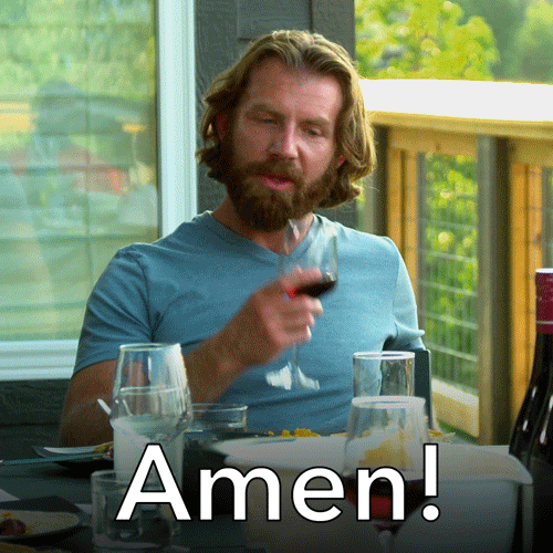 Mike Garafolo Agree While Drinking Wine GIF
